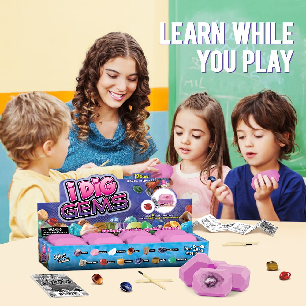 Byncceh Gamerside Gemstone Dig Kit tools set designed for small hands.