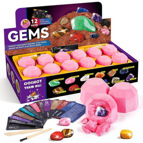 Byncceh Gamerside Gemstones Dig Kit brick for hands-on mining fun and discovery
