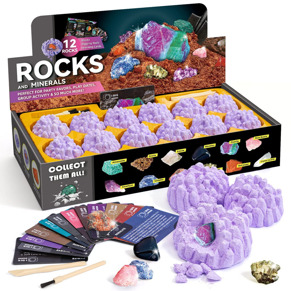 Byncceh Gamerside mineral mining kit cover engages curious kids with hands-on exploration.