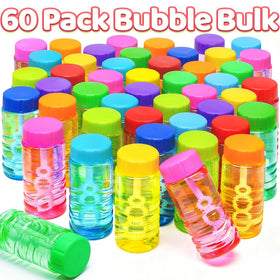 BYONEBYE neon bubble bottles sized 3.2 by 1.3 inches for steady play