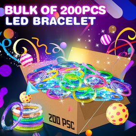 BYONEBYE battery powered glow bracelets designed for all night use