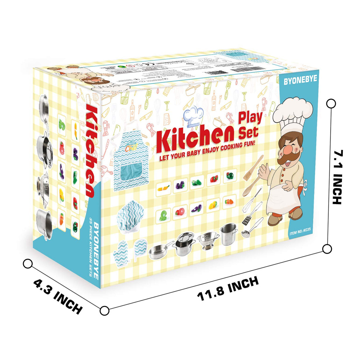 BYONEBYE set is child-safe with non-toxic materials and soft edges.