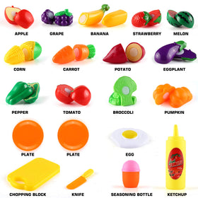 BYONEBYE cutting fruits and vegetables set enables safe imaginative food preparation.