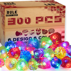 BYONEBYE glow ring collection in six colors for vibrant party vibes