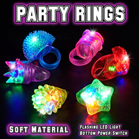 BYONEBYE Halloween glow rings illuminate costumes and candy moments