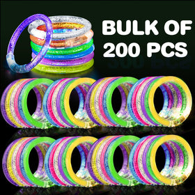 BYONEBYE LED bracelets in six colors for high visibility at events
