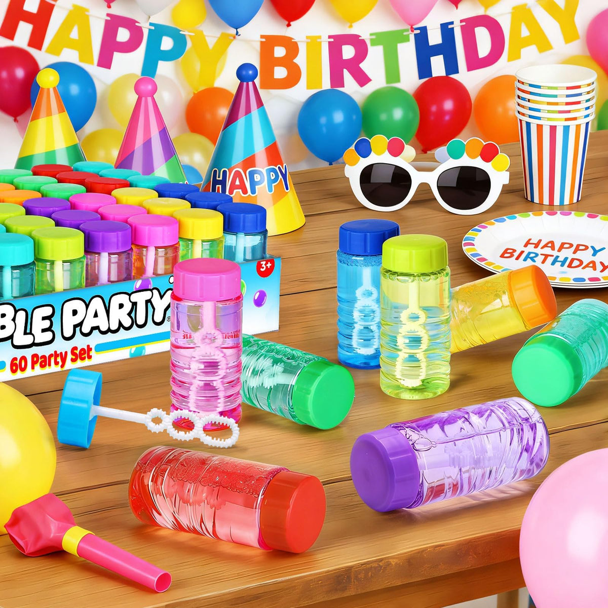 BYONEBYE multi-hole wand delivering big and small bubbles during play