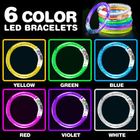 BYONEBYE glow bracelets made from non toxic acrylic for safe, comfortable wear