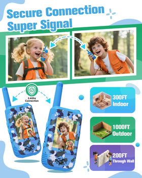 Byserten walkie talkies with rechargeable battery for extended backyard adventures