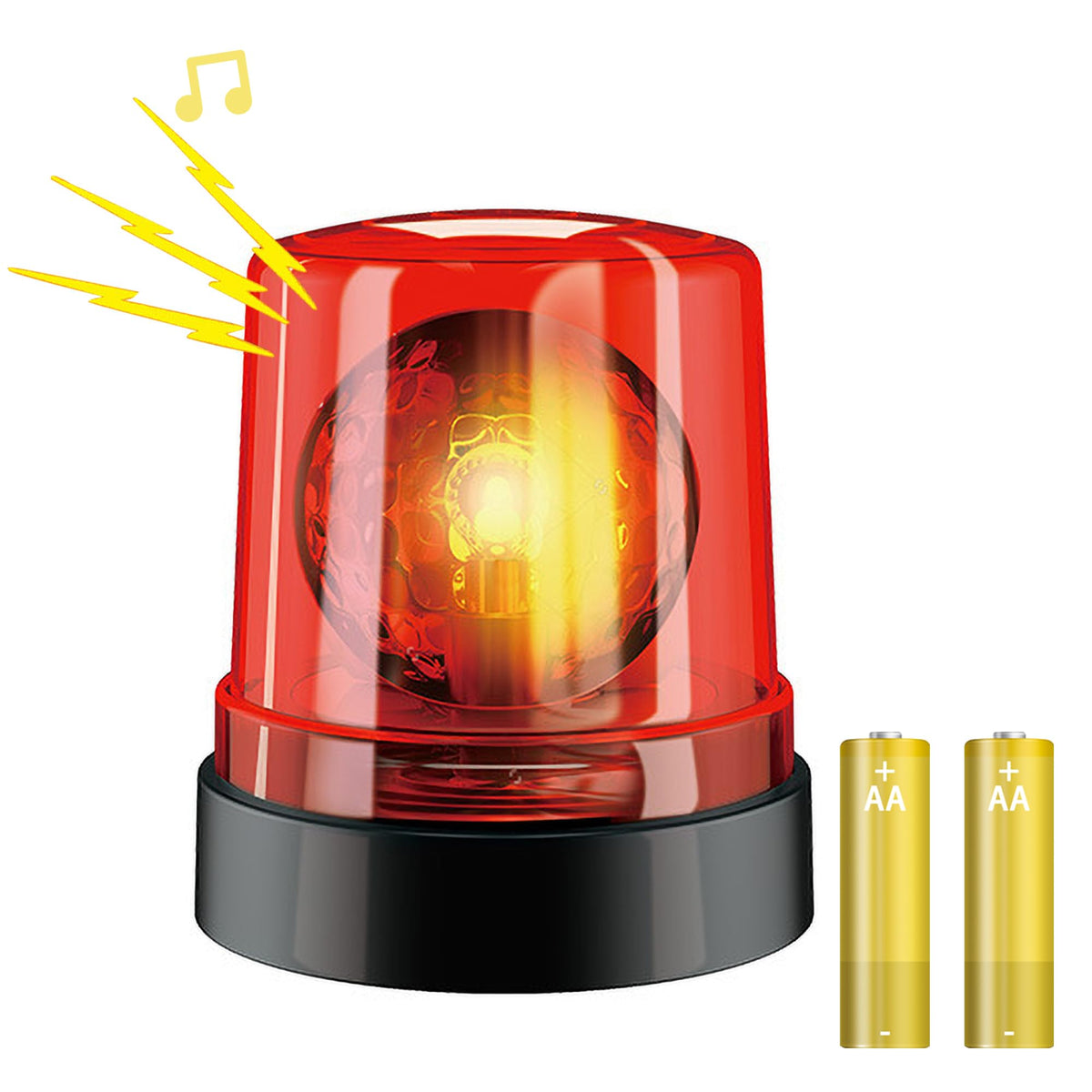 BYTEWAR police lights with 360° rotation enhance immersive pretend play.