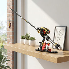 BYTLK fishing rod with metal-finish handles emphasizes durable, tactile craftsmanship