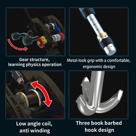 BYTLK multi-curve rod supports realistic casting and comfortable handling