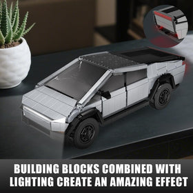 BYWBRICKIFY truck with four doors and two trunks shows versatile play features.