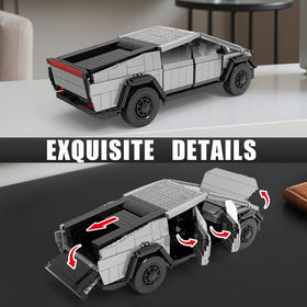BYWBRICKIFY truck with open doors demonstrates interactive assembly and display options.