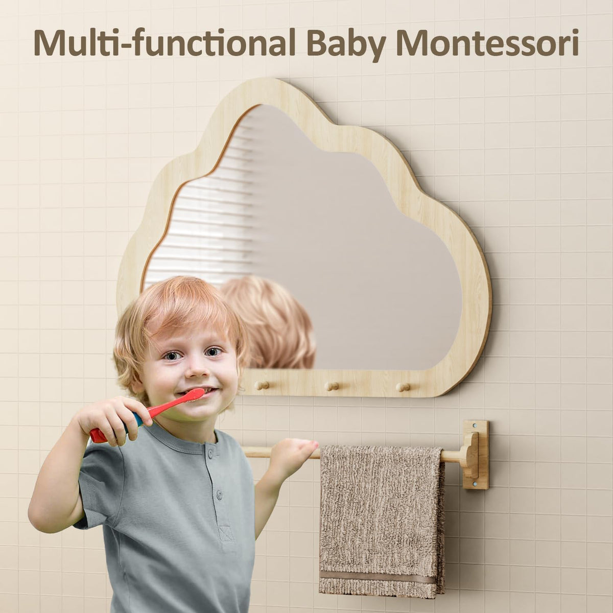 BZBRLZ toddler standing reflection supports confidence during exploration.