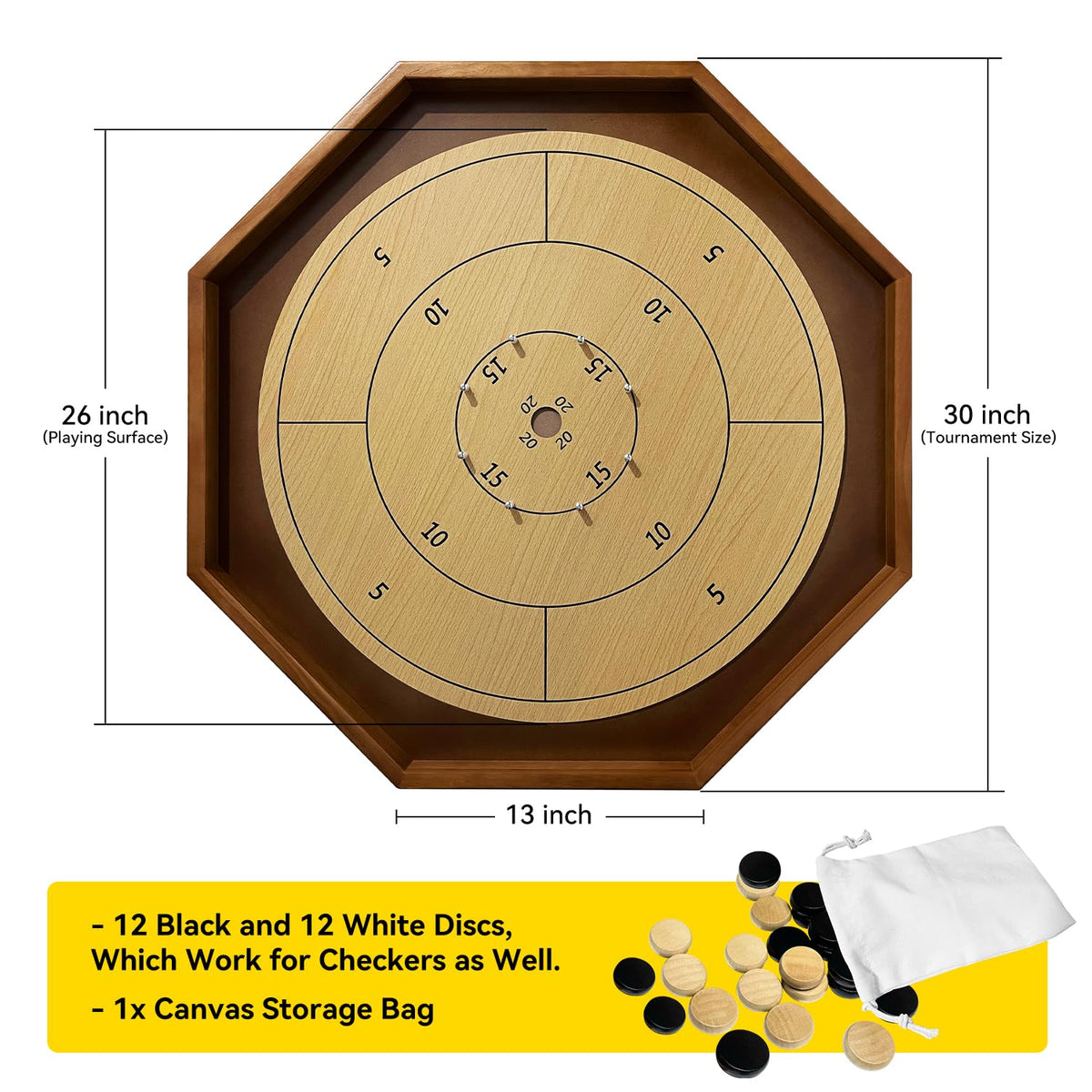 BZnota latex-covered pegs emphasize responsive bounce for dynamic rounds.