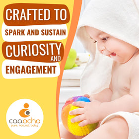 caaocho natural rubber ball BPA-free safe indoor play