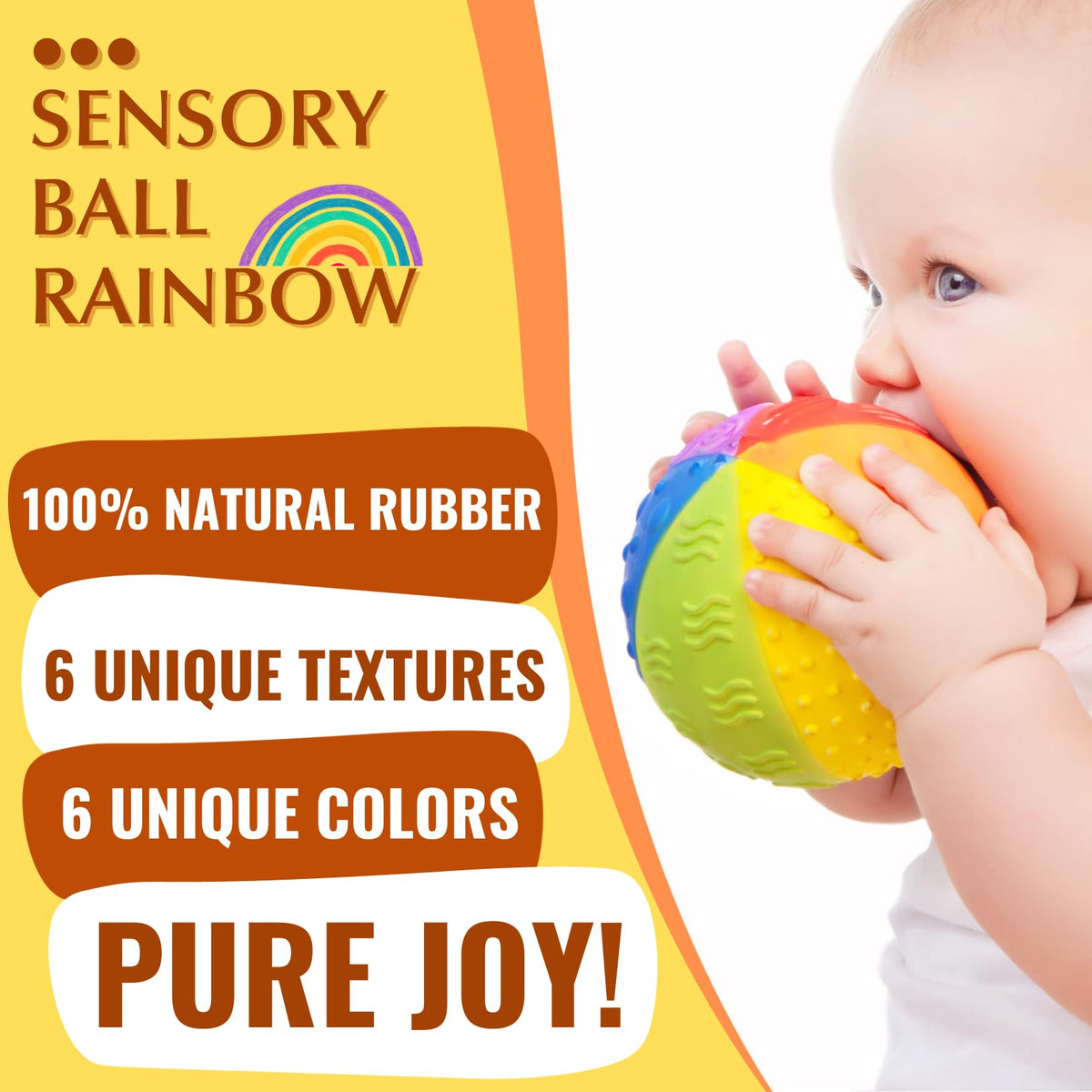 caaocho sensory ball squeaker provides gentle sound for curiosity