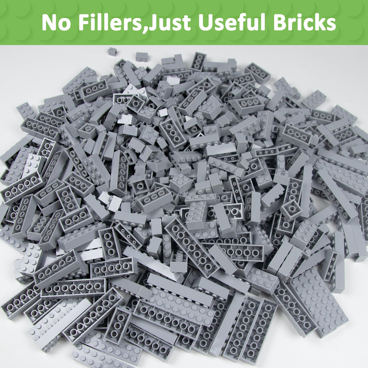 Cabeeskii gray 2x6 brick large piece for impressive, durable constructions
