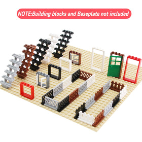 Cabeeskii stairs and fences accessories provide multi-level play options for imaginative layouts.