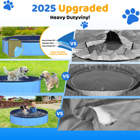 CACSPS large-dog pool setup offers roomy paddling space