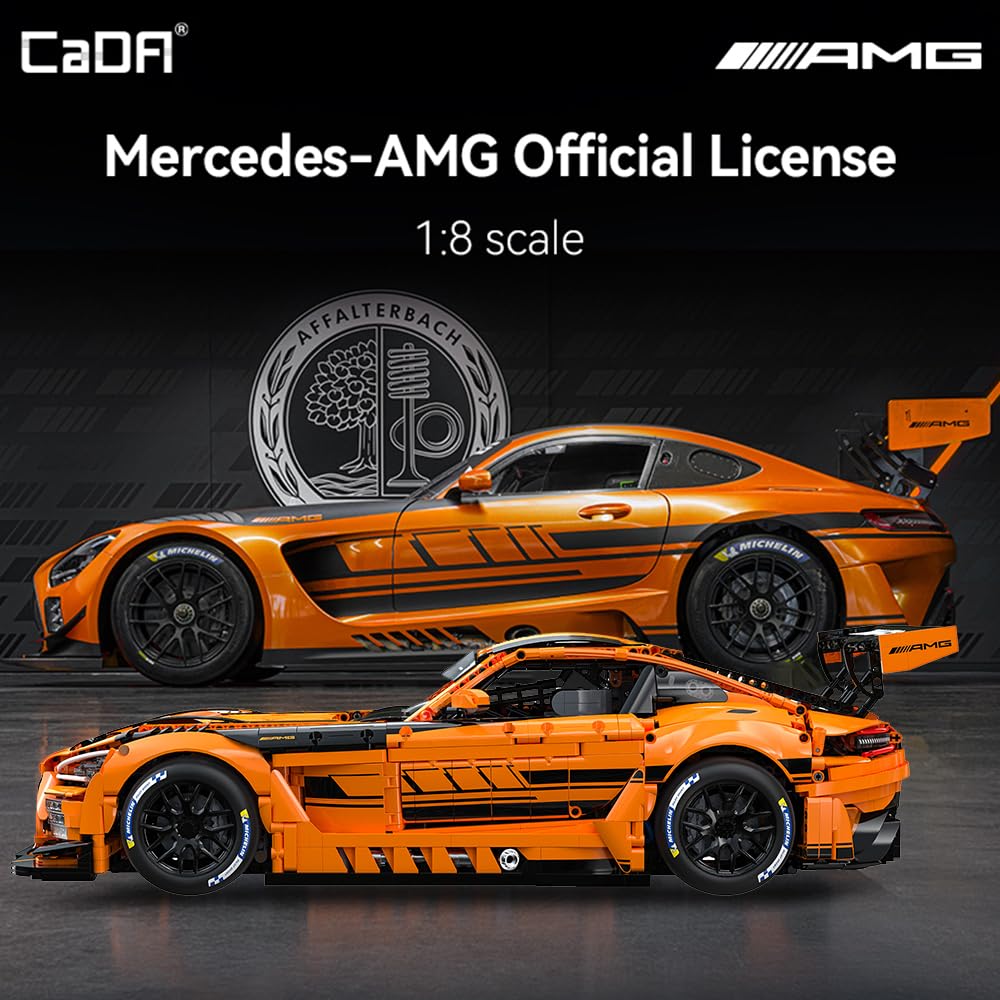 CaDA Master C64008W Mercedes-AMG GT3 cockpit detail highlights steering wheel and dash