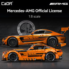 CaDA Master C64008W Mercedes-AMG GT3 cockpit detail highlights steering wheel and dash