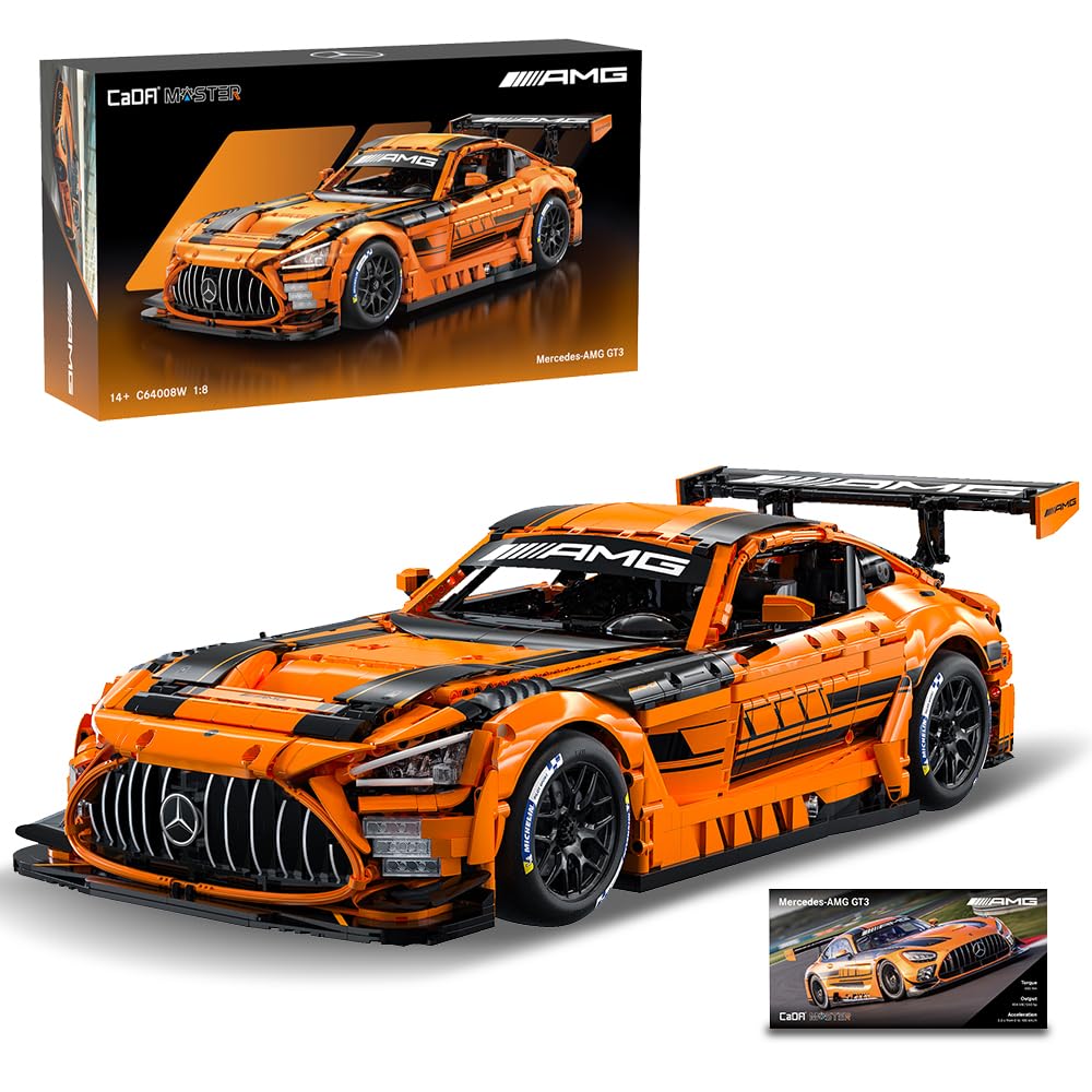 CaDA Master C64008W Mercedes-AMG GT3 front view for display and study
