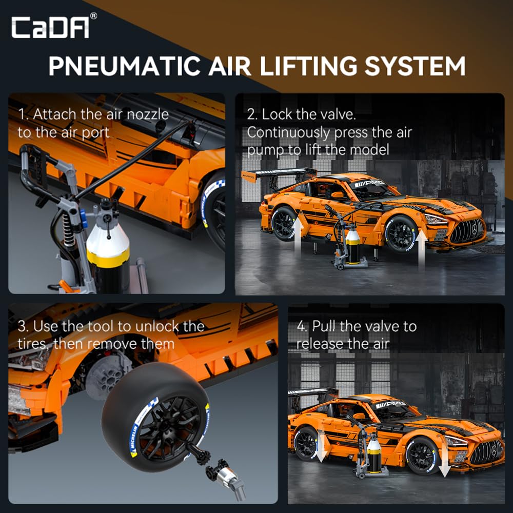 CaDA Master C64008W pneumatic tire-change system enhances build realism