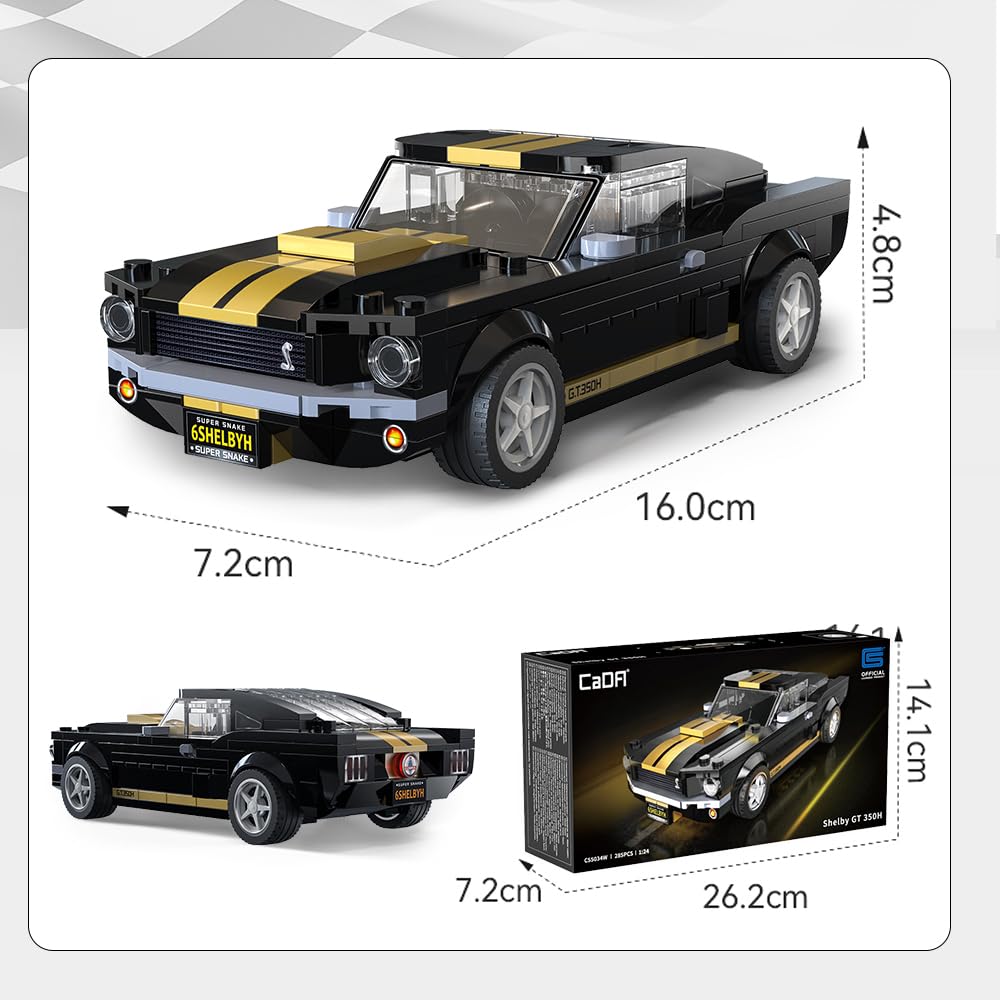 CaDA Shelby GT350H Mustang 285-piece set for immersive building sessions.