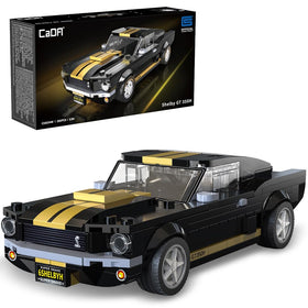 CaDA Shelby GT350H Mustang black front view highlights bold design for desktop display.