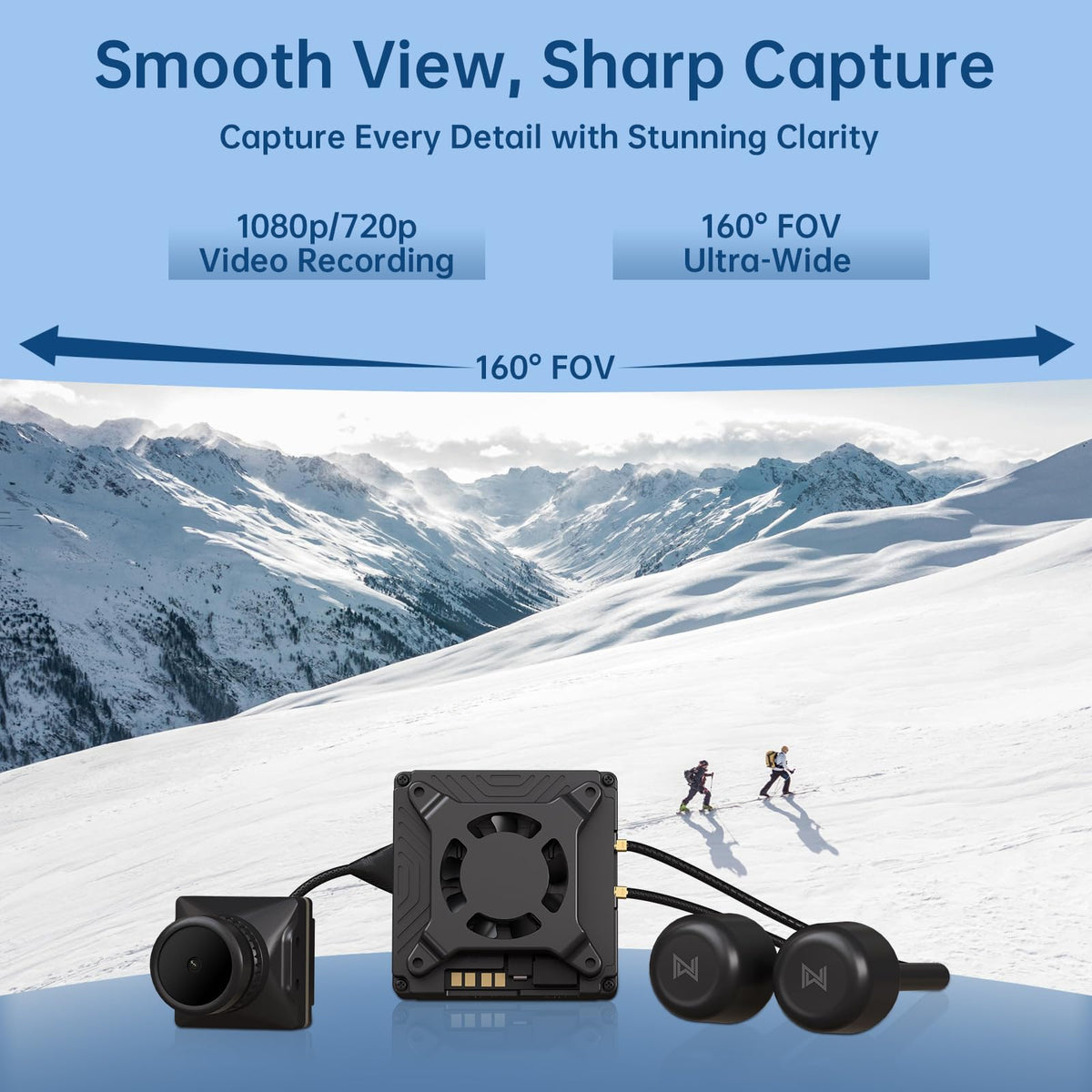 CADDXFPV Avatar GT air unit Pro compatible with 20×20 and 25.5×25.5 frames.