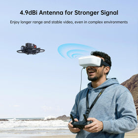 CADDXFPV Avatar goggles with soft faceplate for comfortable prolonged use.