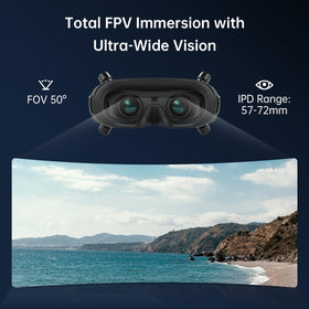 CADDXFPV Walksnail Avatar HD Goggles X HDMI AV input in action