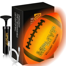 Cadyaw light up football official size 9 glows for night play
