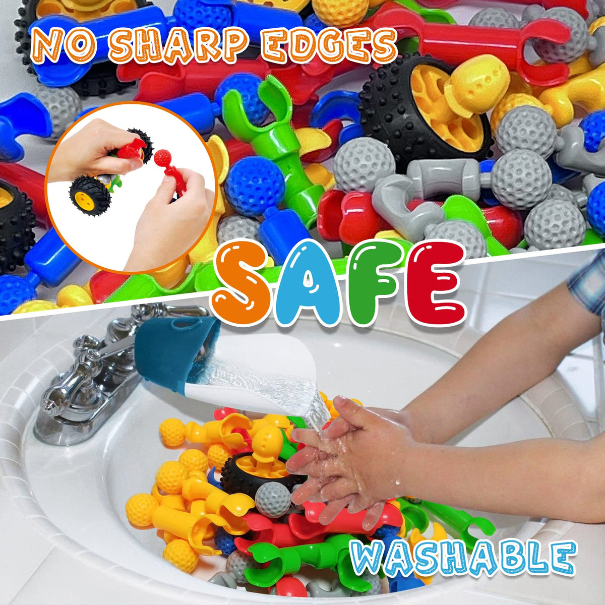Caferria kid friendly STEM toy suitable for solo or group play