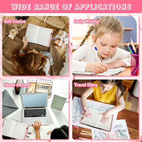 CAGIE eye-protection pages reduce eye strain during long journaling sessions.