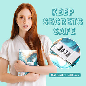 CAGIE diary lock 3-digit pad closeup showing easy code setup and privacy