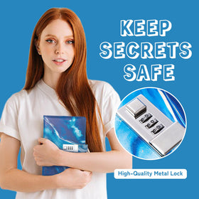 CAGIE diary lock dial three-digit provides easy private access and customization.