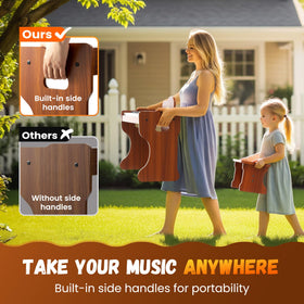 CAHAYA piano quick setup image shows five-minute assembly for busy families