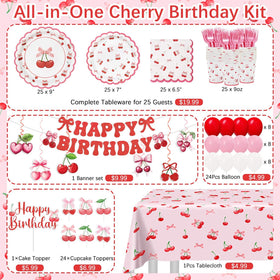 Caisehabu cherry balloons add color and energy to the celebration.