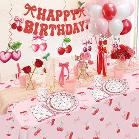 Caisehabu cherry birthday cups for mess-free drinks and cheerful decor.