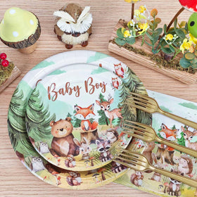 Caisehabu woodland-animals-balloons colorful decorations for festive ambiance.