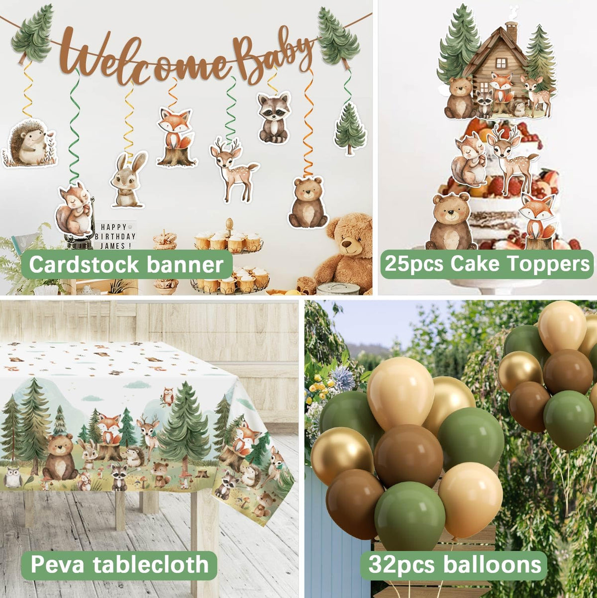 Caisehabu woodland-animals-cups leak-proof for mess-free sipping.