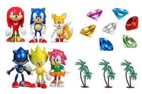 Cake Toppers Classic Sonic figures play set with friends for imaginative storytelling.