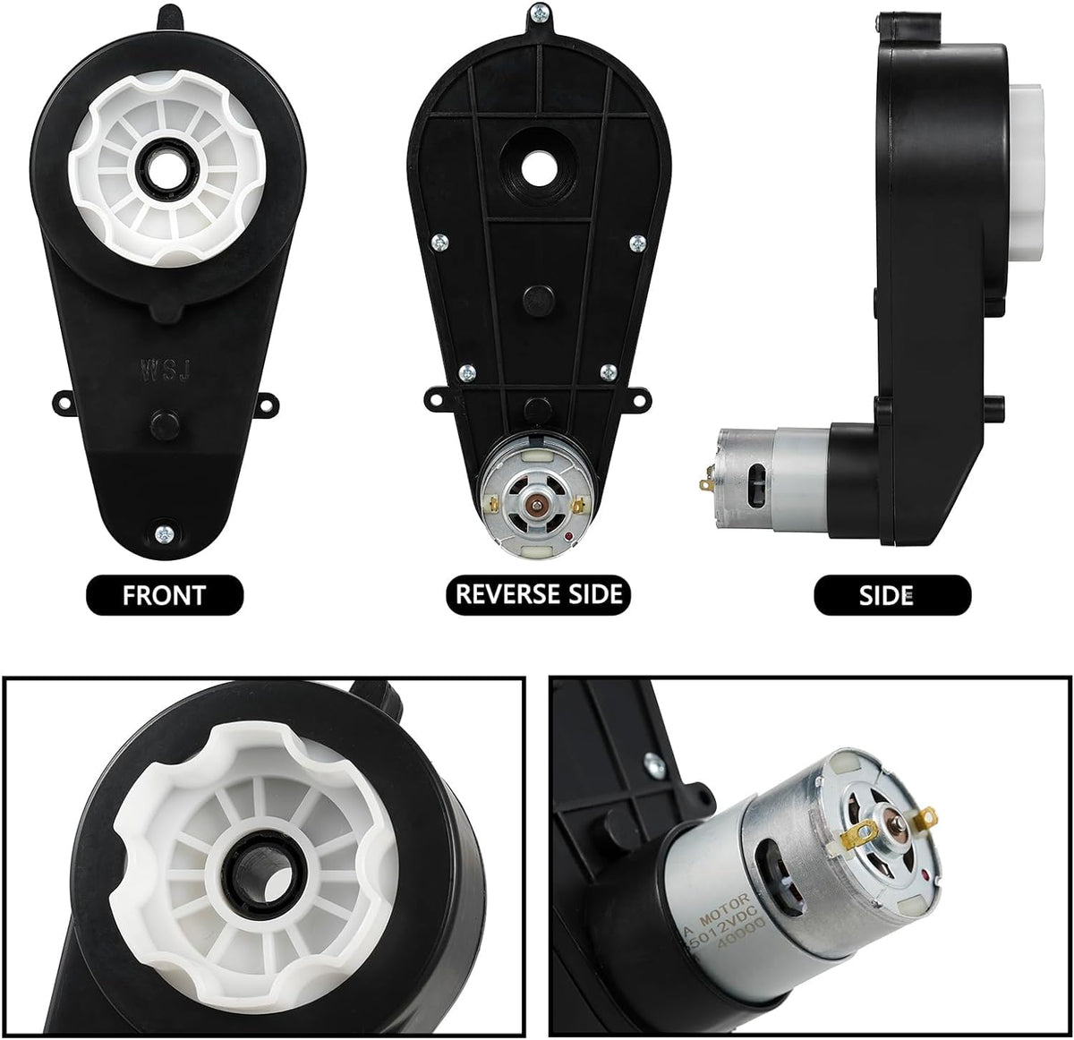 CAKULA Jeep/Kid Trax-compatible gearbox for reliable upgrade in popular ride-ons