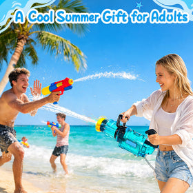 Cakuni water gun dog-friendly play promotes safe summer fun.