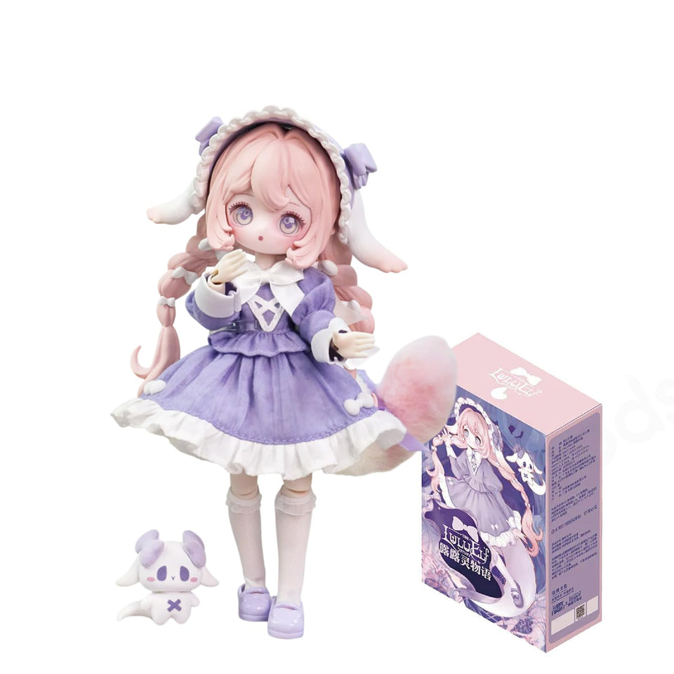 CALEMBOU BJD Lulu Elf 8-inch front view for elegant display.