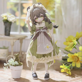 CALEMBOU BJD Collector display setup on a shelf.