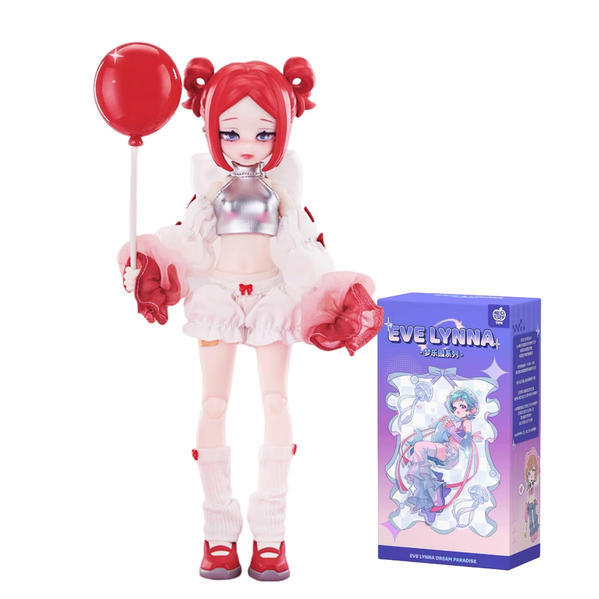 CALEMBOU Eve Lynna 18cm front view highlights articulation for posing and display.
